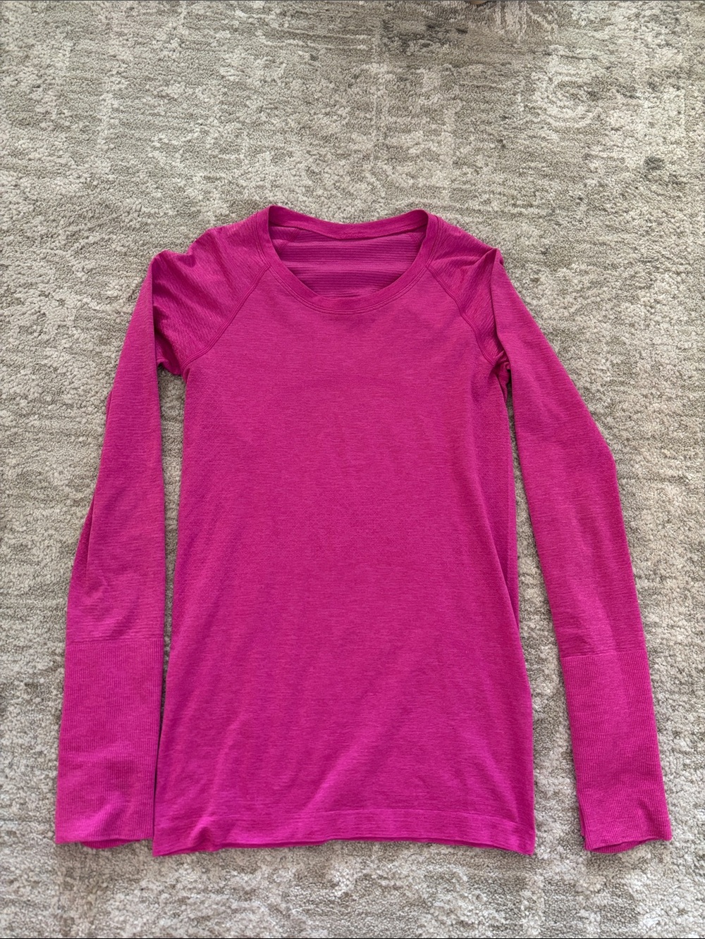 lululemon athletica Pink Crewneck Performance Top